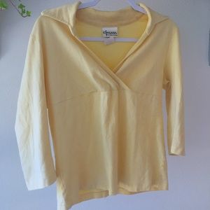 vintage yellow blouse